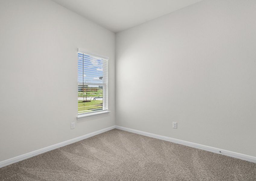 The secondary bedrooms are the perfect space for children's bedrooms and guest rooms.