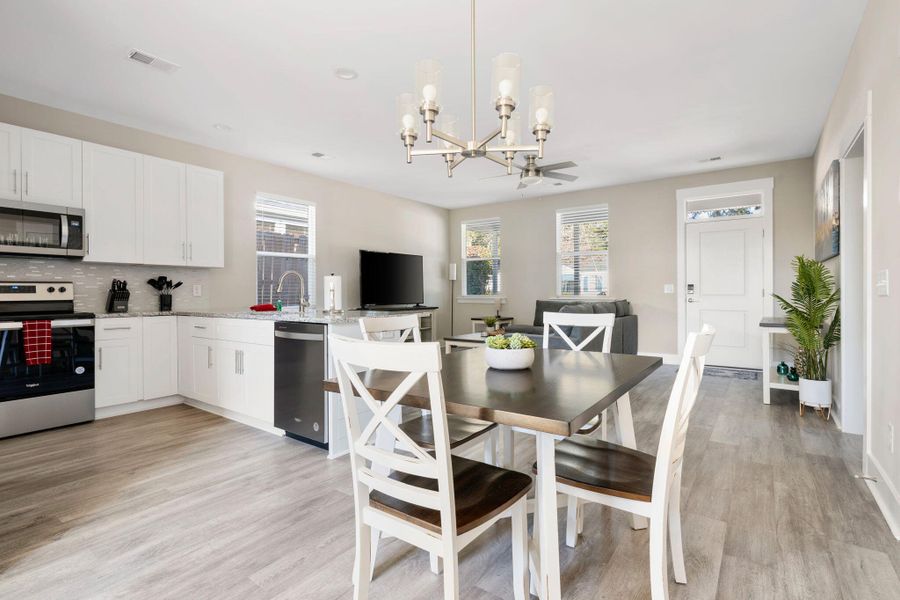 Furnished interior view inside a new home in , North Charleston (Image 6).