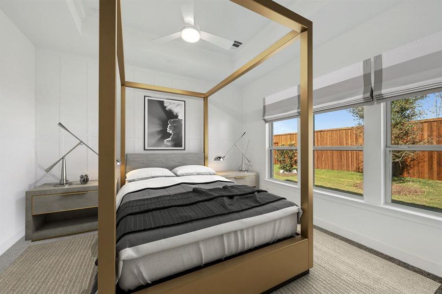 Furnished interior view inside a new home in Kreymer at the Park, Wylie (Image 30).