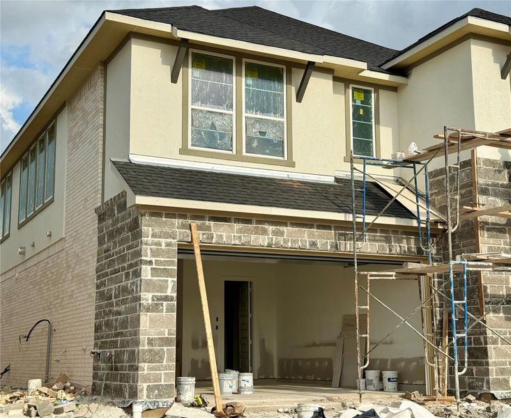 In-progress construction of a new home in The Orchard At Pecan Ridge, Fulshear, TX (Image 8). In-progress construction of a new home in The Orchard At Pecan Ridge, Fulshear, TX (Image 8).