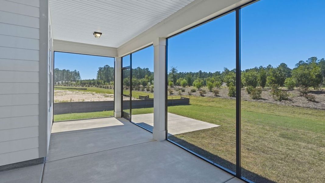 Exterior details and patio area of a home in Sun City Hilton Head, Bluffton (Image 26). Exterior details and patio area of a home in Sun City Hilton Head, Bluffton (Image 26).