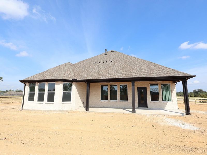 Exterior details and patio area of a home in Sorella, Tomball (Image 13). Exterior details and patio area of a home in Sorella, Tomball (Image 13).