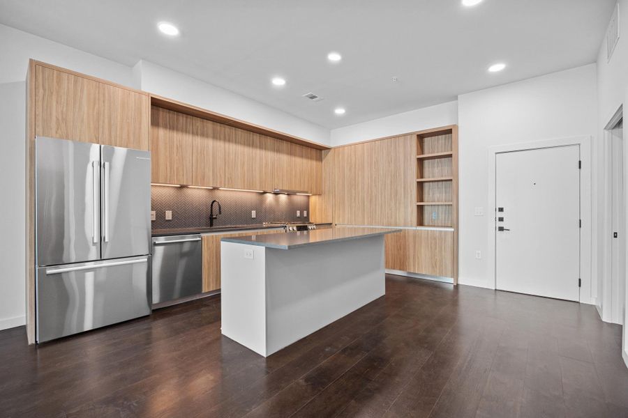 Furnished interior view inside a new home in One Oak, Austin (Image 7).