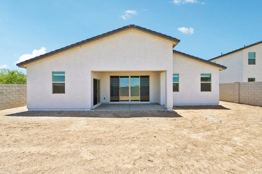 Back exterior elevation