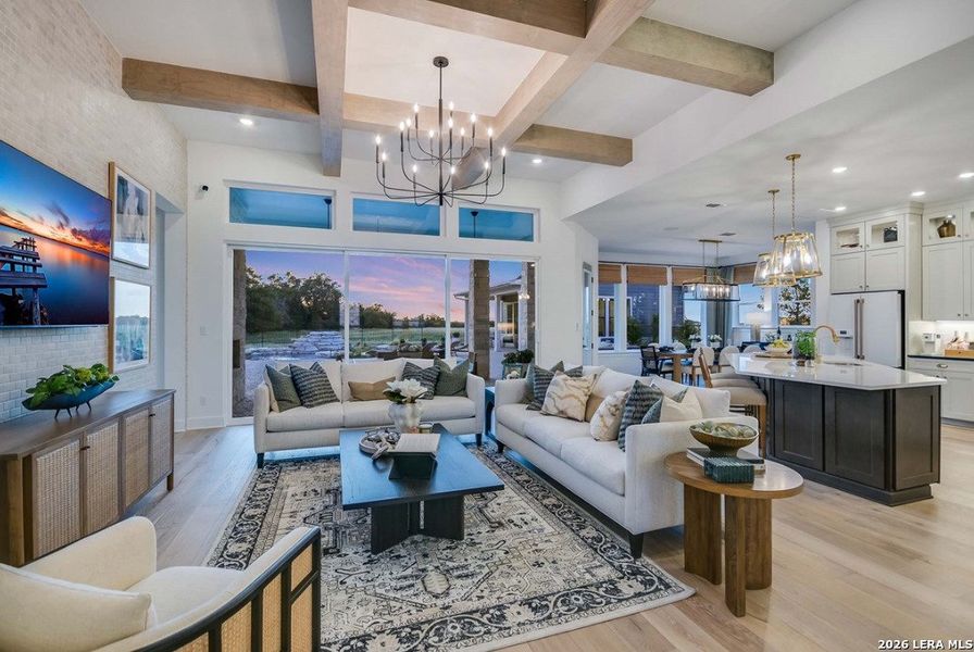 Furnished interior view inside a new home in Thornebrook, Bulverde (Image 4).