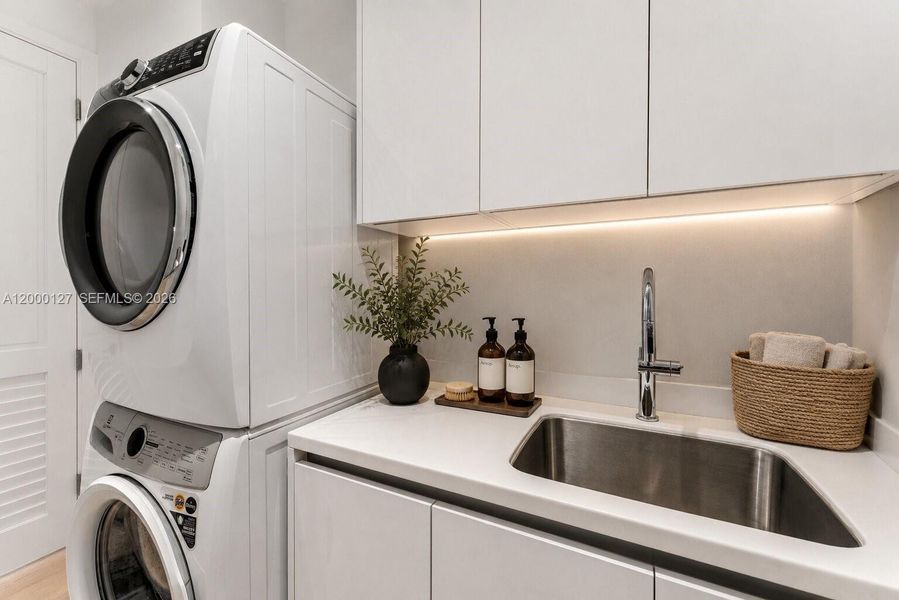 UNA Residences Brickell. Laundry Room. Virtually Staged. UNA Residences Brickell. Laundry Room. Virtually Staged.