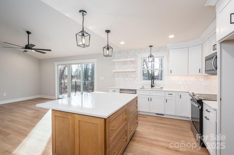 Furnished interior view inside a new home in , Newton (Image 9).