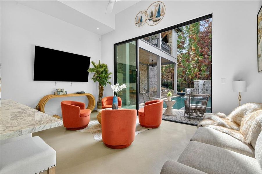 Furnished interior view inside a new home in , Atlanta (Image 63).