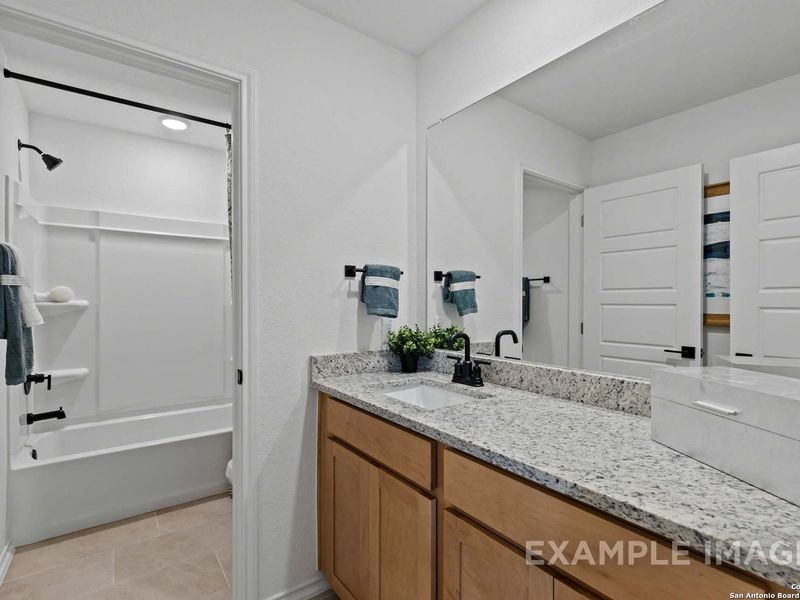 Furnished interior view inside a new home in Bricewood, San Antonio (Image 17).