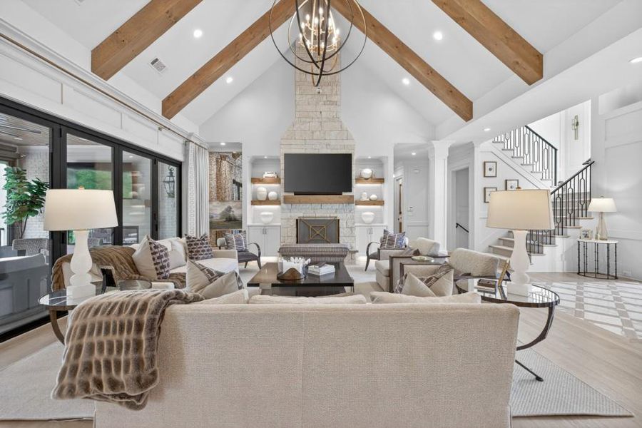 Furnished interior view inside a new home in , Braselton (Image 70).