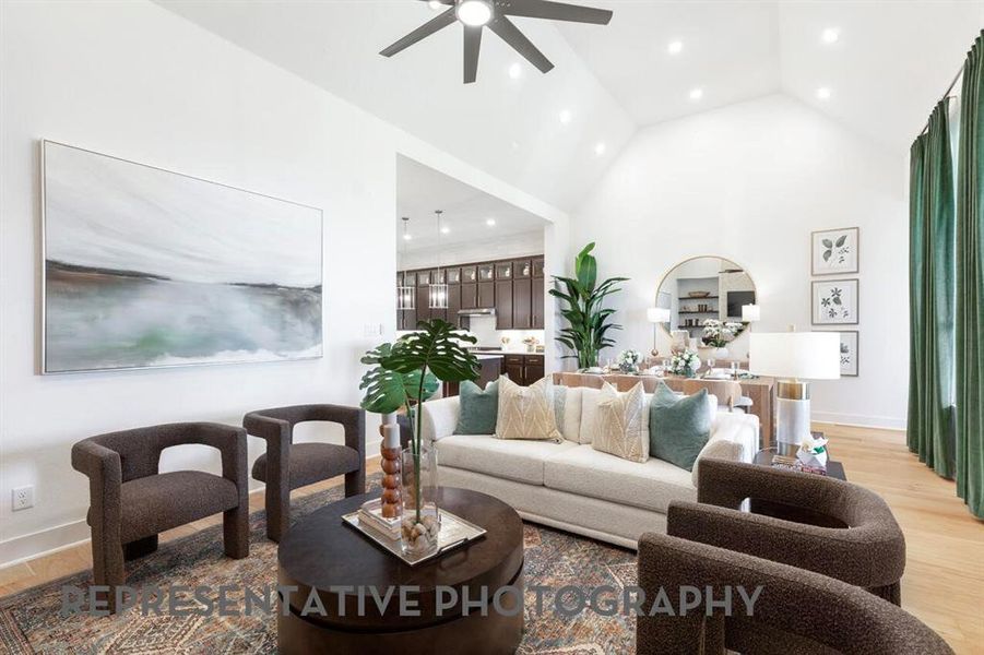 Furnished interior view inside a new home in Ridge Crossing, Waxahachie (Image 36).