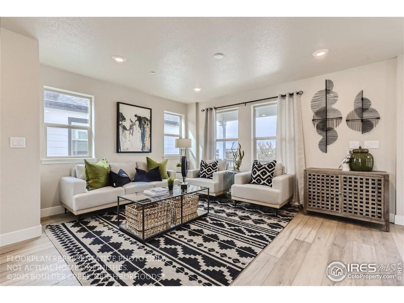 Furnished interior view inside a new home in Baseline, Broomfield (Image 35).