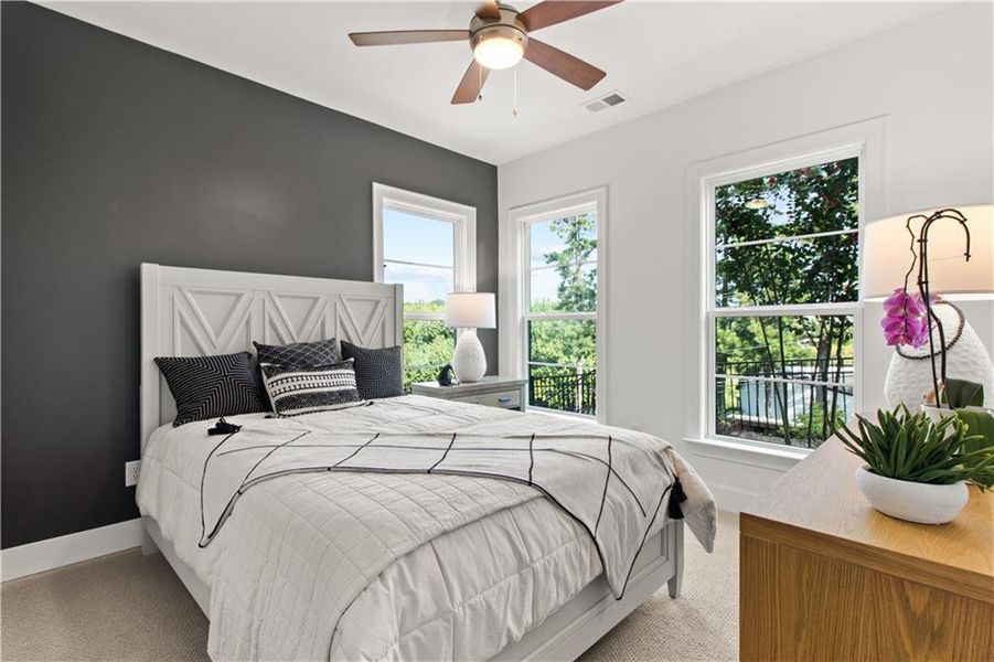Furnished interior view inside a new home in Easton, Atlanta (Image 4). Furnished interior view inside a new home in Easton, Atlanta (Image 4).