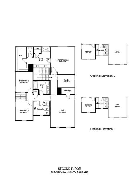 2D floor plan layout of this home in Artisan at Asante, Surprise, AZ (Image 3).