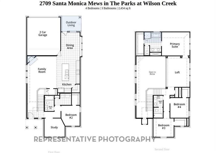 2D floor plan layout of this home in The Parks at Wilson Creek: 40ft. lots, Celina, TX (Image 4). 2D floor plan layout of this home in The Parks at Wilson Creek: 40ft. lots, Celina, TX (Image 4).