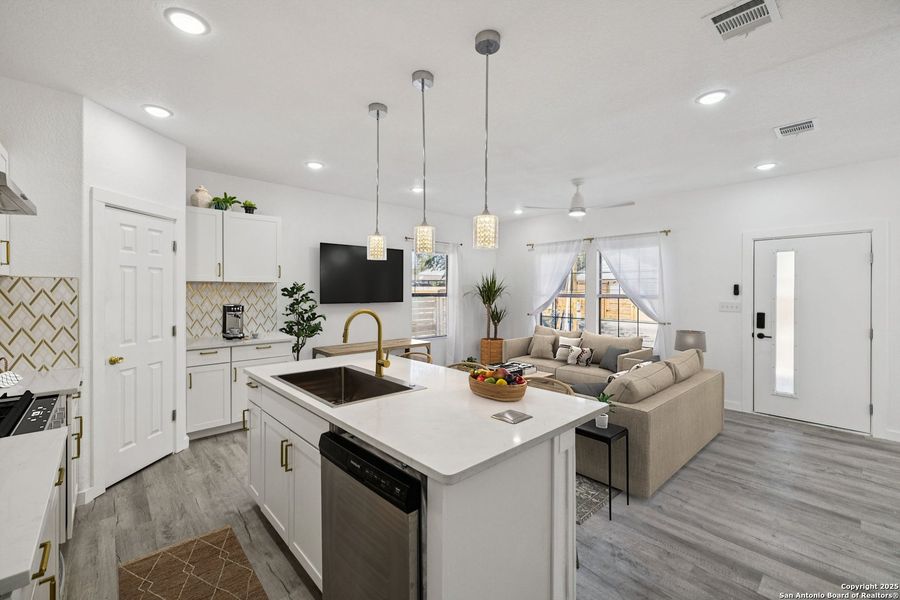 Furnished interior view inside a new home in , San Antonio (Image 19). Furnished interior view inside a new home in , San Antonio (Image 19).