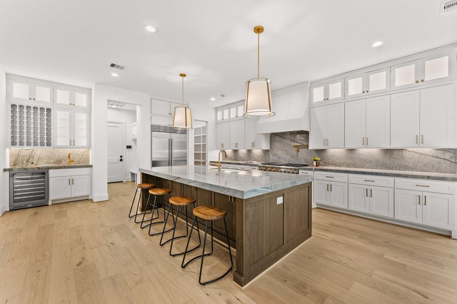 Furnished interior view inside a new home in , West University Place (Image 12).