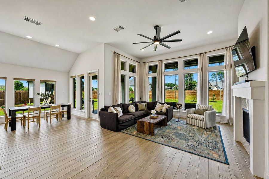 Furnished interior view inside a new home in Artavia, Conroe (Image 7).