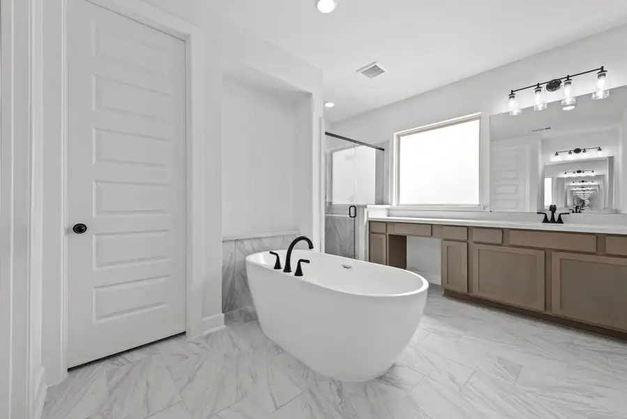 Furnished interior view inside a new home in Flora - 60', Hutto (Image 9). Furnished interior view inside a new home in Flora - 60', Hutto (Image 9).