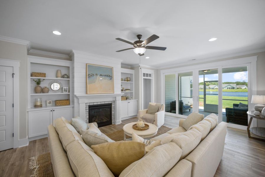 Representative furnished interior of a home built from the Fletcher by Bill Clark Homes in Riverside Cove, Wilmington (Image 4).