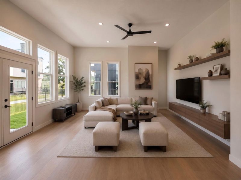 Rendering: Living Room Rendering: Living Room