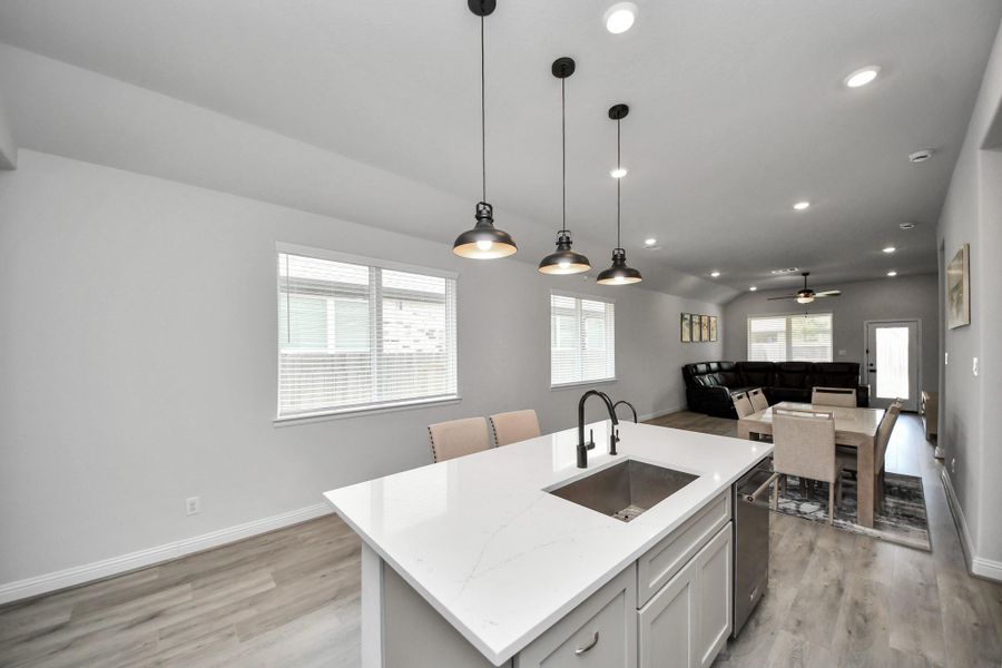 Furnished interior view inside a new home in , Conroe (Image 12).