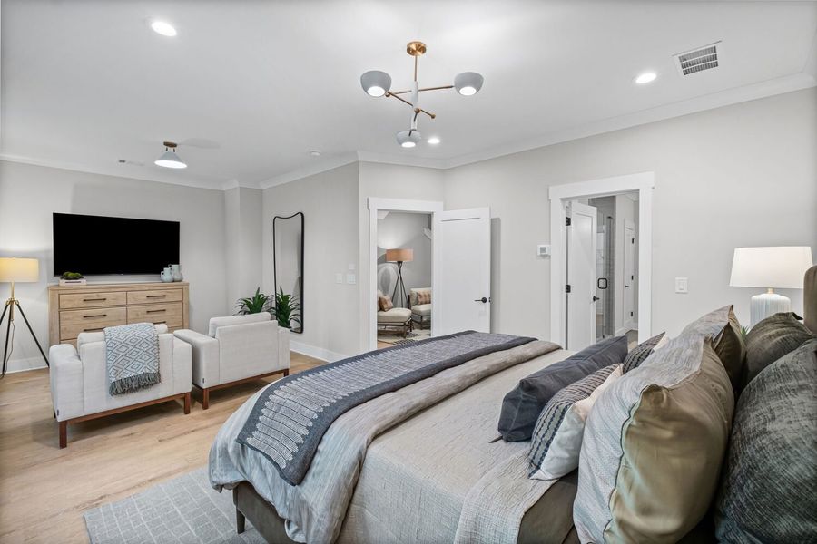 Representative furnished interior of a home built from the The Kennedy by JW Collection in Devin's Shire, Kennesaw (Image 27).