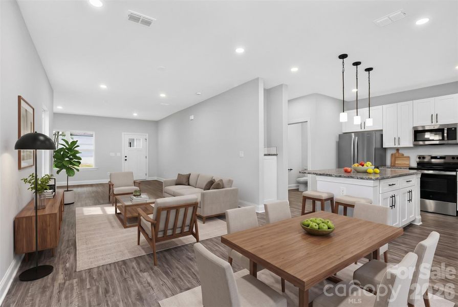 Furnished interior view inside a new home in , Belmont (Image 8).