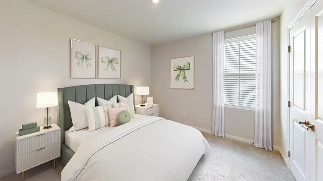 Furnished interior view inside a new home in Harpers Glen Single Family, Wendell (Image 12). Furnished interior view inside a new home in Harpers Glen Single Family, Wendell (Image 12).