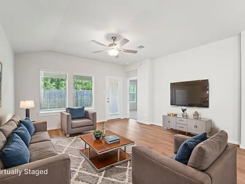 Furnished interior view inside a new home in Granger Pointe - Traditional Series, Conroe (Image 4).