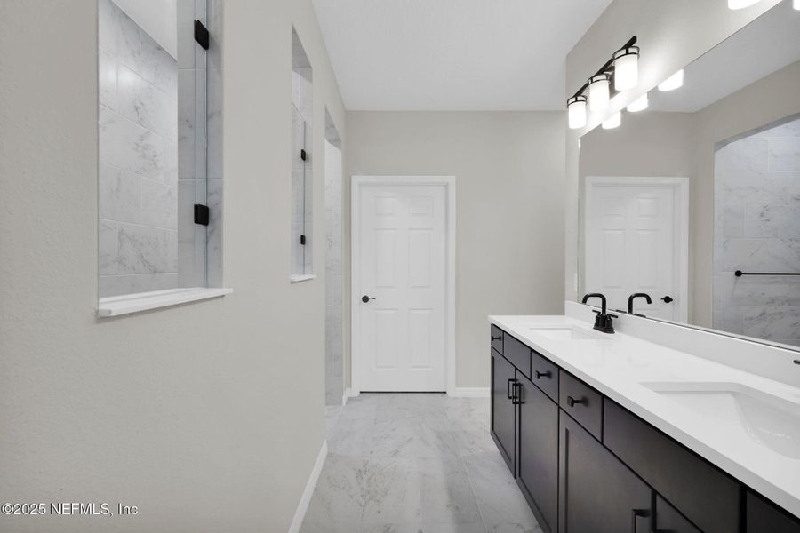 Furnished interior view inside a new home in Del Webb Wildlight, Yulee (Image 7).