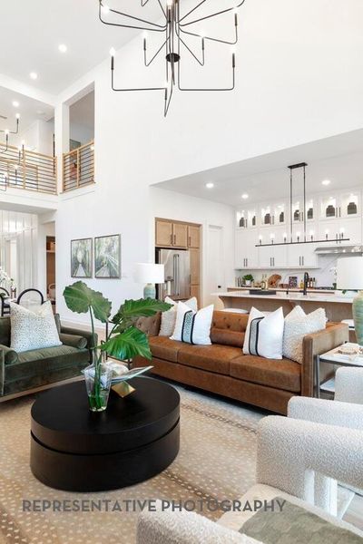 Furnished interior view inside a new home in Grand Central Park, Conroe (Image 7).