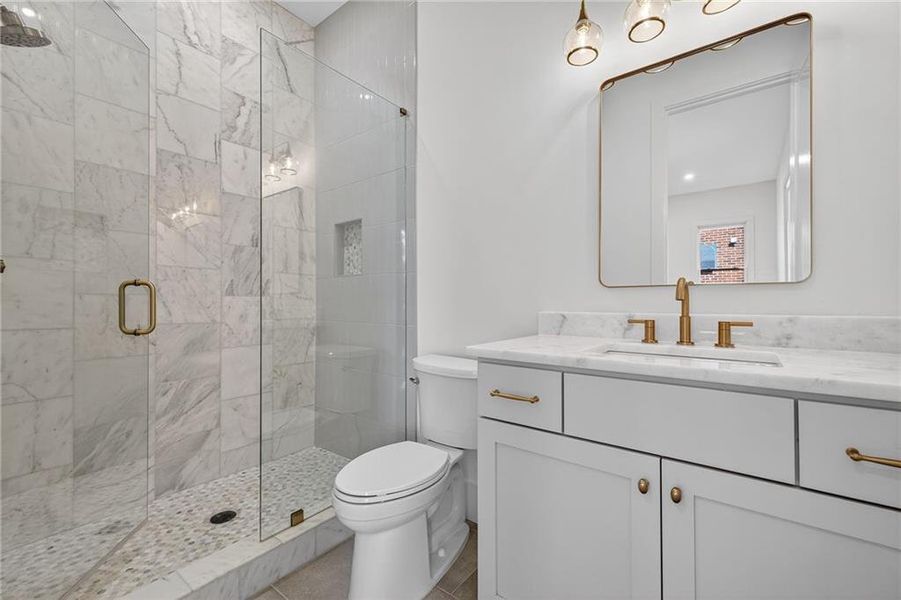 Furnished interior view inside a new home in , Atlanta (Image 35).