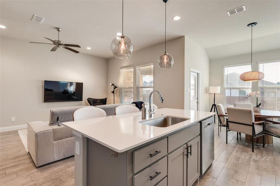 Furnished interior view inside a new home in , Denton (Image 14).