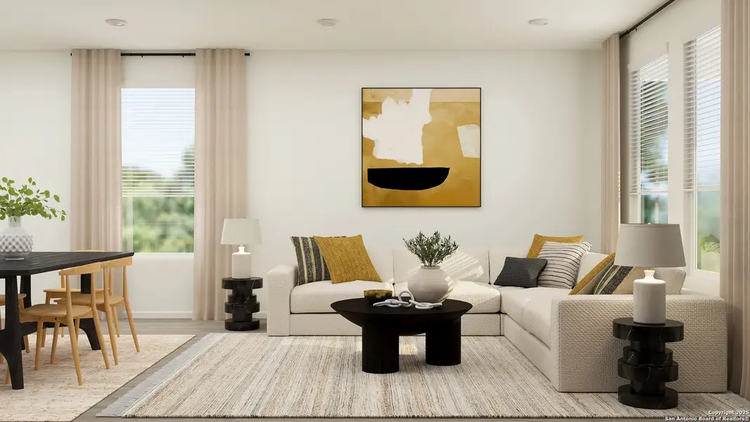 Furnished interior view inside a new home in Morgan Meadows, San Antonio (Image 3).