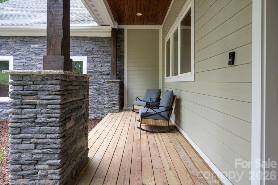 Exterior details and patio area of a home in , Alexander (Image 36).