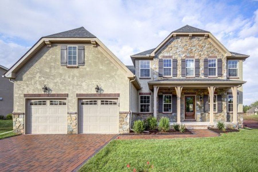 Representative exterior photo of a completed home built from the Augusta by Keystone Custom Homes in McLean South Shore, Belmont, NC (Image 13).