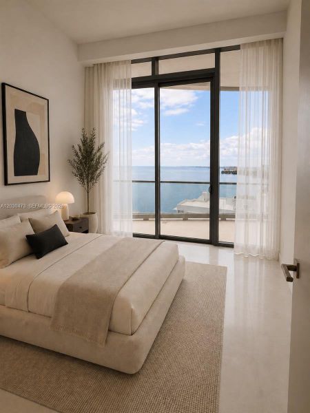 Furnished interior view inside a new home in , Miami (Image 10).