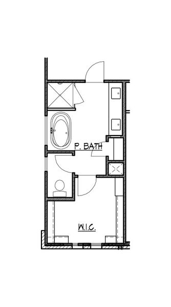 2D floor plan layout for the 2512 by Texas Homes in The Woodlands, Mico, TX (Image 10).