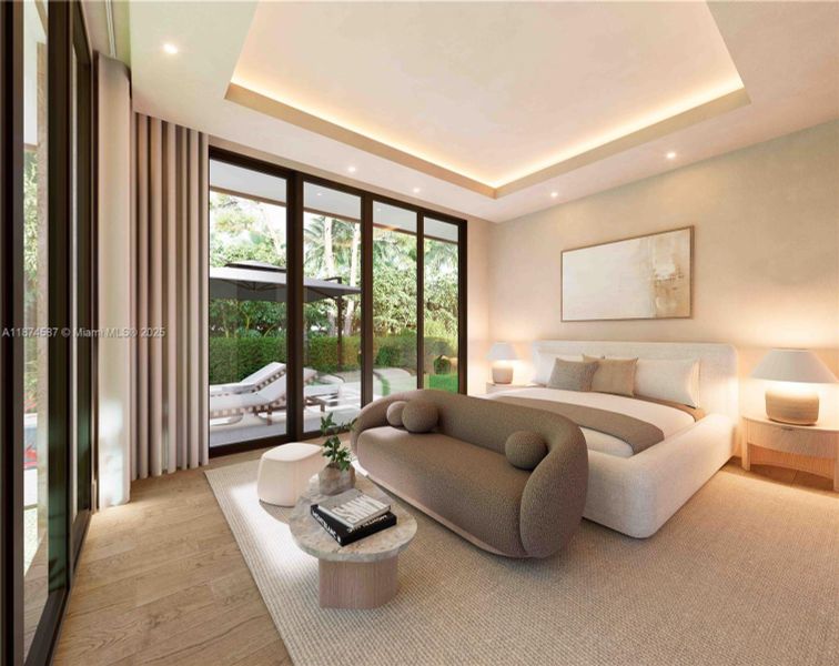 Furnished interior view inside a new home in , Miami (Image 9).