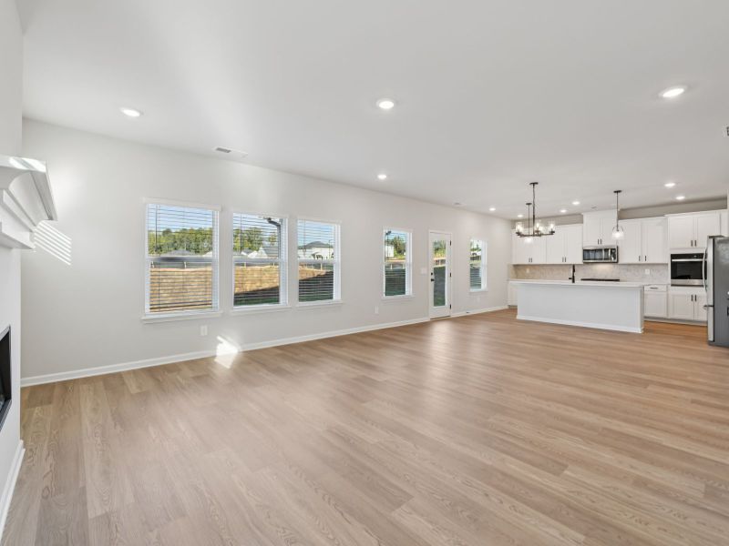 The Taylorsville floorplan with the Divine White interior package.