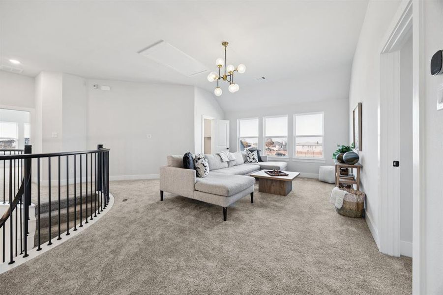 Furnished interior view inside a new home in , Frisco (Image 28).