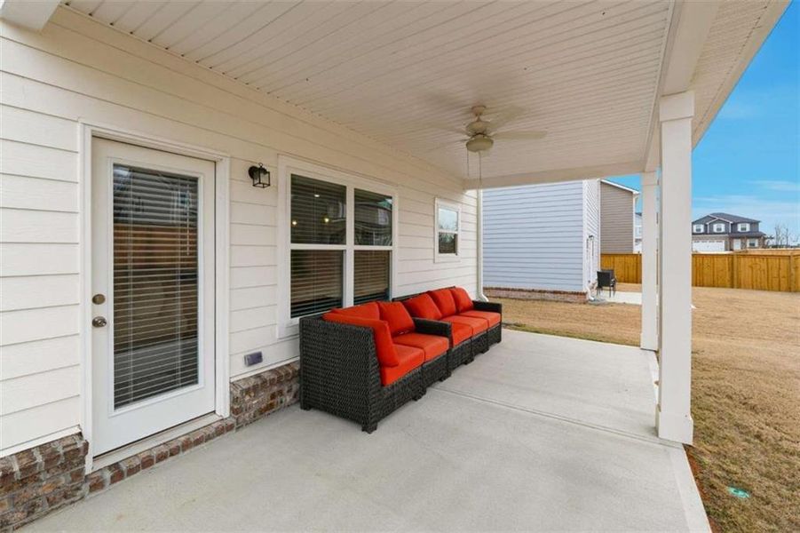 Exterior details and patio area of a home in Neely Farm, Covington (Image 3).