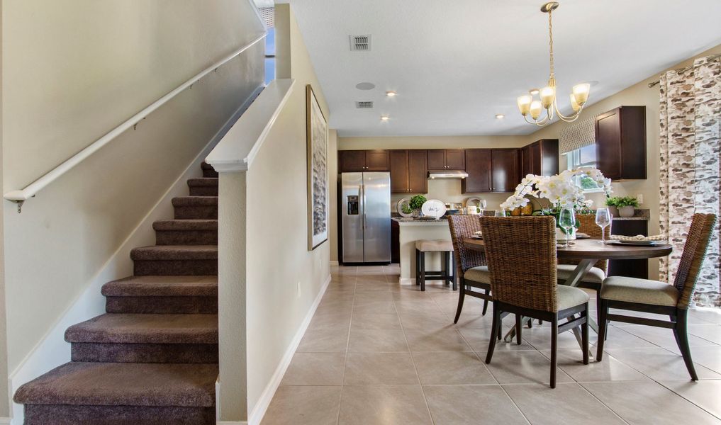 Dining area adjacent to kitchen