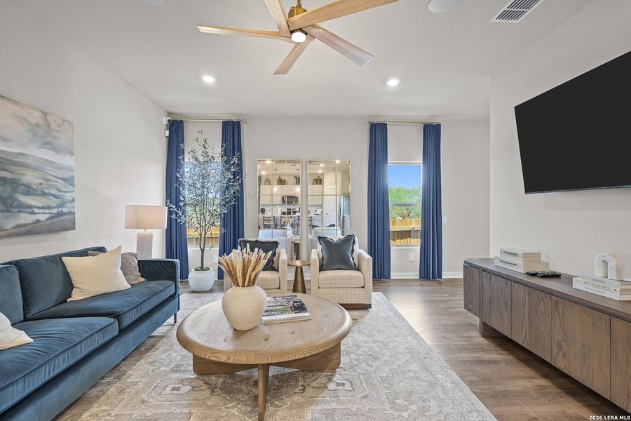 Furnished interior view inside a new home in Lone Oak, San Antonio (Image 13). Furnished interior view inside a new home in Lone Oak, San Antonio (Image 13).