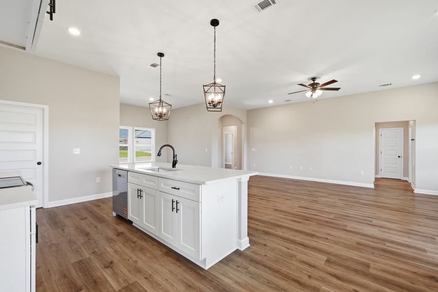 Furnished interior view inside a new home in Southern Charm, Crestview (Image 11).
