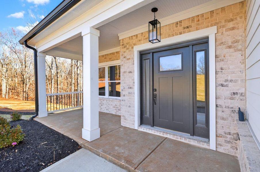Exterior details and patio area of a home in , Flowery Branch (Image 29).