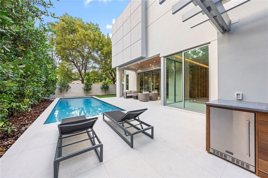 Exterior details and patio area of a home in , Miami (Image 28). Exterior details and patio area of a home in , Miami (Image 28).