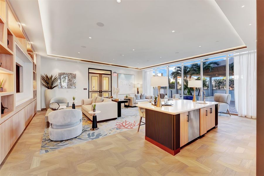 Furnished interior view inside a new home in , Fort Lauderdale (Image 7).