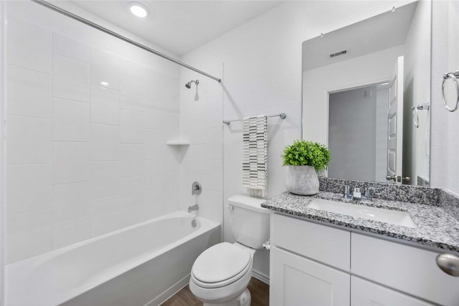 Furnished interior view inside a new home in Garver Heights, Houston (Image 8). Furnished interior view inside a new home in Garver Heights, Houston (Image 8).